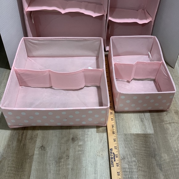 MDesign Organizers - Dresser Drawer and Closet Storage Bins - Fabric pack of 4 - Picture 4 of 5